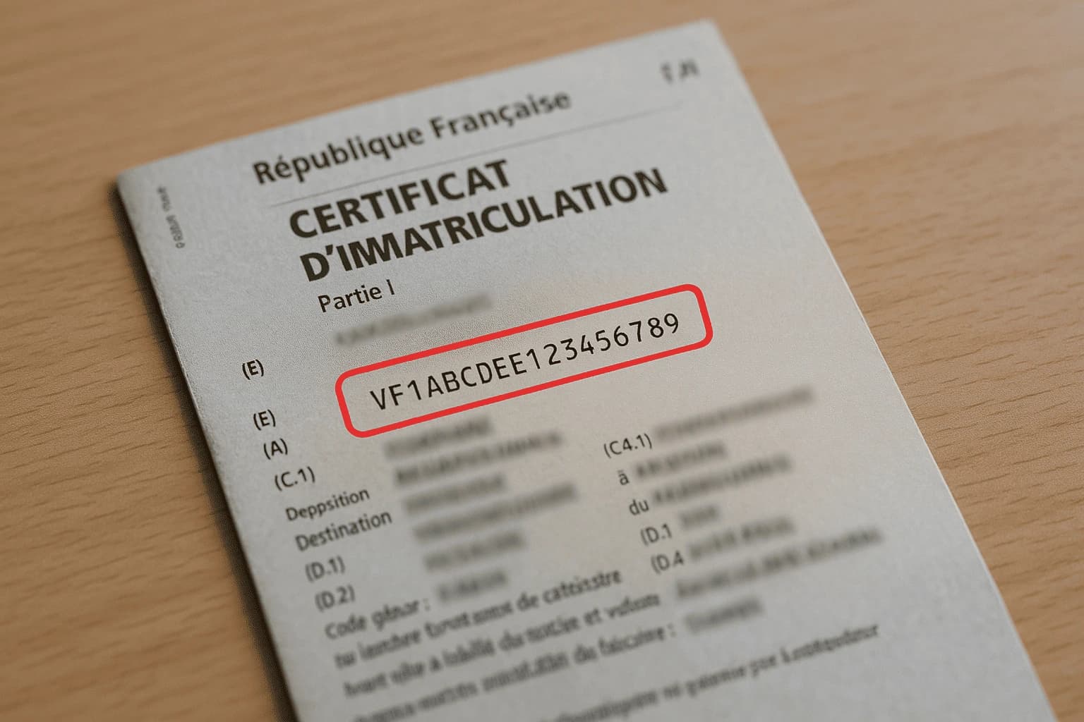 À quoi sert le VIN d'une voiture ?