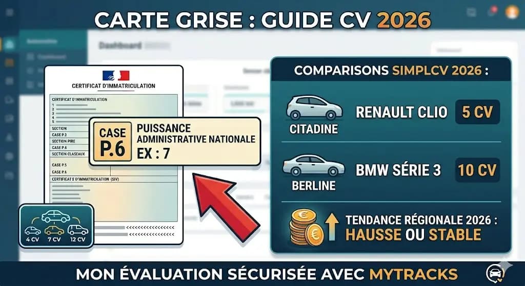carte grise et chevaux fiscaux