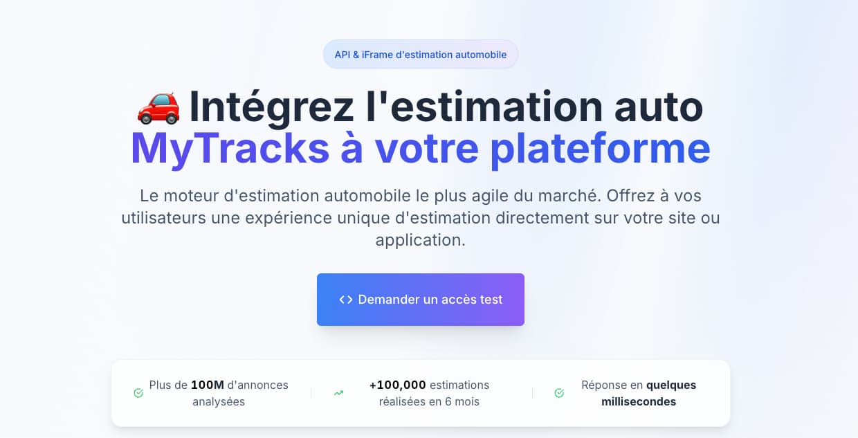 installer une api d'estimation de voiture pour professionnel sur votre site